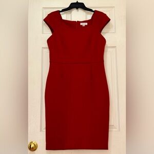 NWOT Calvin Klein Scuba Cap Sleeve Sheath Dress Size 12